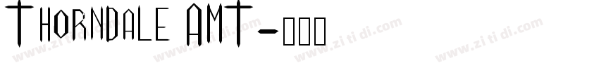 Thorndale AMT字体转换